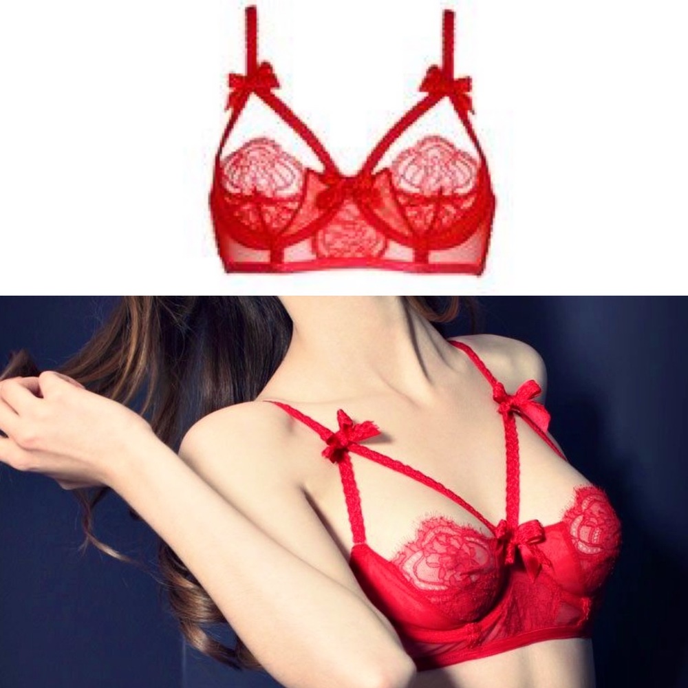 Agent Provocateur Alina bra in red EUC